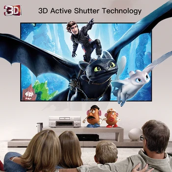CRE X3001 smart DLP 3LED užrakto 3d 1080p projektor led led dvd projektoriumi 3000lumens trumpas mesti dlp 