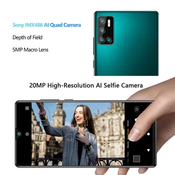CUBOT P40 Išmanusis telefonas Su Galingu 20MP Selfie Kamera 4200 Baterija Mobiliojo Telefono 128 gb 6.2 Colių 