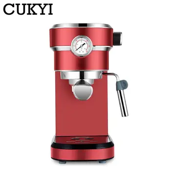 CUKYI Italijos espresso kavos aparatas, 1.1 L 15 BARŲ Didelio Slėgio Garo pusiau automatiniai kavos virimo aparatas su garintuvas pieno putos kūrėjai