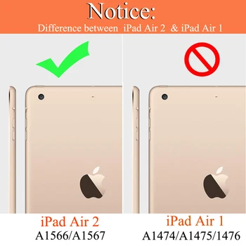 Case For iPad 2 Oro A1566 A1567 Spalvinga Apšvietimo Belaidžio 