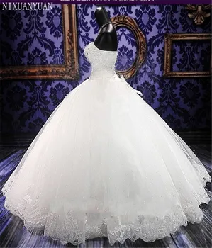 Chalatas De Mariage Kamuolys Suknelė Balta/Dramblio Kaulo Vestuvių Suknelės Princesė Prabanga Karoliukai Vestido De Noiva Casamento Nuotakos Suknelė