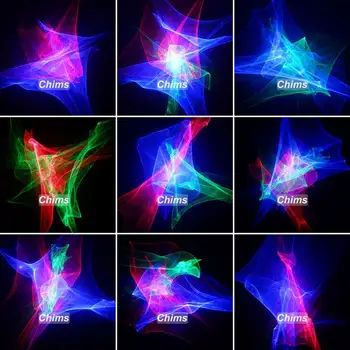 Chims Mini Lazeris Šviesos Nešiojamų Belaidžių Įkrovimo RGB Aurora Modelius Projektorius Lauko, Kelionės, Kempingas Kalėdų DJ Šalis