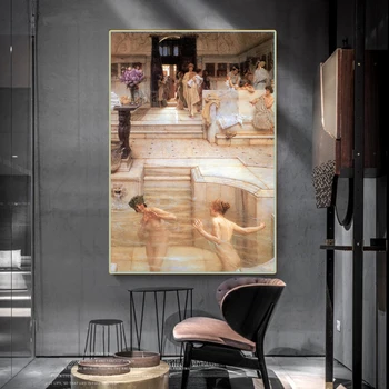 Citon Lawrence Alma-Tadema《Mėgstamiausia Custom》Drobė, Aliejus, Tapyba Meno kūrinius Nuotrauką Šiuolaikinės Sienų Dekoras Namų kambarį Apdaila