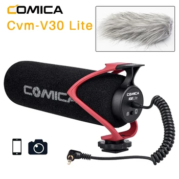 Comica BTM-V30 LITE Vaizdo Mikrofonas Super Cardioid Kondensatorius Ant Fotoaparato Karabinai Mikrofonas 
