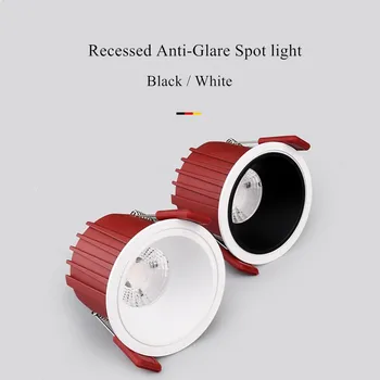 [DBF]2020 m Stilingas Anti Akinimo Turas Lubas Įleidžiamas LED Downlight 7W 12W Pritemdomi LED Lubų Vietoje Šviesos Pic Fone
