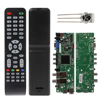 DVB-T2, DVB-C Skaitmeniniai Signalų ATV Klevo Vairuotojui LCD Nuotolinio Valdymo Valdybos Paleidimo Universalus Dual USB Media QT526C V1.1 T. S512.69
