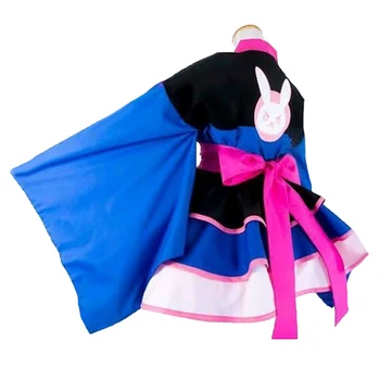 DVI Cosplay D. VA Žaidimą OW Kostiumas Magic Girl D. va Cosplay Dvi Kostiumas Moterims kimono