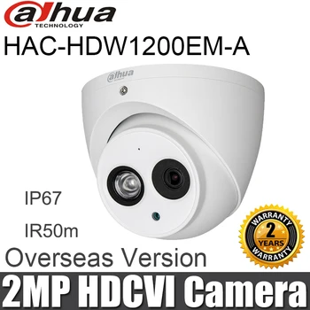 Dahua Dome HDCVI Kamera DH-HAC-HDW1200E-2MP HD 1080P IR 30m IP67 built-in MIC Saugumo Kameros HAC-HDW1200E-A