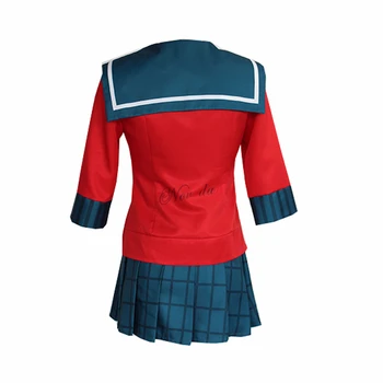 Danganronpa V3 Žuvo Harmonijos Maki Harukawa Cosplay Kostiumų Japonų Žaidimas Mokyklos Vienodos Sailor Suknelė Ir Perukas