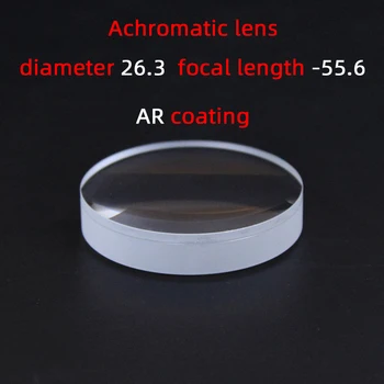 Diameter26.3 Židinio nuotolis-55.6 achromatinis objektyvas gamyklos užsakymą teleskopo objektyvo didinamąjį stiklą, įvairių dydžių