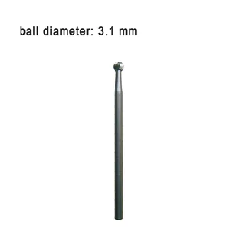 Diamond Ball Burs dėl Klausos Earmold Lizdo greitapjovio Plieno Medžiagos
