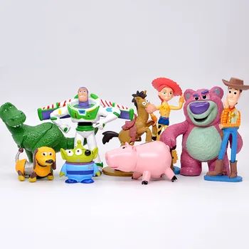 Disney Pixar Žaislų Istorija 4 Sumedėjusių Buzz Lightyear Jessie žaislų istorija apdailos Šerifas kaubojus vaikų Švietimo Modelis Žaislas Vaikams