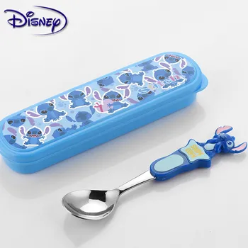 Disney Princesė Vaikų Stalo įrankiai iš Nerūdijančio Plieno Kūdikių Šaukštas Nustatyti Nešiojamų Mokymosi Šaukštas Kūdikių Mokymo Šaukštas