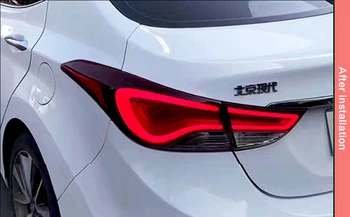 Doxa Automobilių Stilius, skirta Hyundai Elantra Užpakaliniai Žibintai 2010-2017 Naujas Tuscon LED Elantra Uodegos Šviesos Žibintas DRL+Stabdžiu+Parko+Signalas