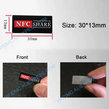 Dėl Metalo NFC NTAG213 Lipdukas Anti-Metalo Žymeklį 6 Gabalus, NFC Lipdukas