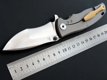 Eafengrow EF904 taktinis peiliukas D2 plieno ašmenys TC4 rankena survivcal sulankstomas peilis lauko kempingas medžioklės EDC peilis įrankis