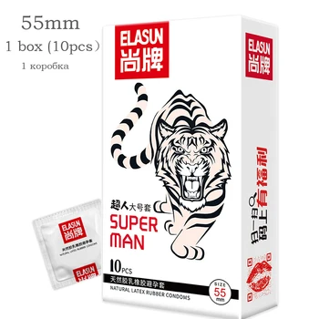Elasun 55mm Negabaritinių Prezervatyvą Super Plus Size Hialurono Rūgštis Plono Sekso Rankovės Intymi Produktų Suaugusiųjų Sekso Žaislai, Žaidimai