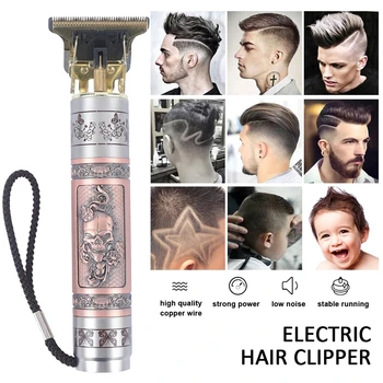 Elektriniai Plaukų Žoliapjovės Clipper USB Įkraunama Plaukų Cutter Machine Belaidžius Skustuvas Žoliapjovės Vyrų Kirpykla Nustatyti Priemonė Plaukų Cutter Šepetys