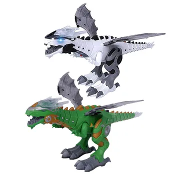 Elektros Dinozaurai Modelis Žaislai Pėsčiomis Purškimo Dinozaurų Robotas Su Šviesos, Garso Sūpynės Modeliavimas Dinozaurų Žaislas Berniukui Dovana