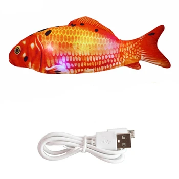 Elektros Modeliavimas Žuvų Elektroninių Naminių Kačių Žaislas USB Įkrovimo Modeliavimas Žuvų Žaislai, Šunų Kačių Kramtomoji Žaisti Kramtymas Prekes
