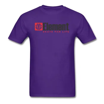 Elementas T-shirt Vyrai Čiuožėjas Marškinėliai Elementas Skate Gyvenimo Viršūnes & Tees Paprastu Laišku Marškinėlius Užsakymą Medvilnės, Baltos spalvos Drabužius, Plius Dydis