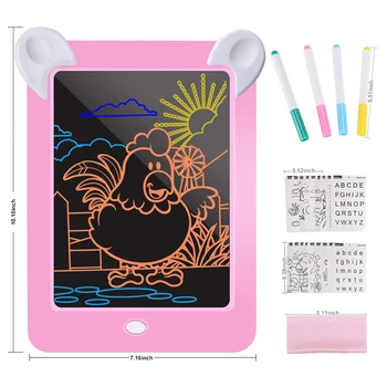 FBIL-LCD Raštu Tabletė, Vaikai 3D LED Šviesos Magija Piešimo Bloknotas, LCD Rašysenos Doodle Piešimo Lenta