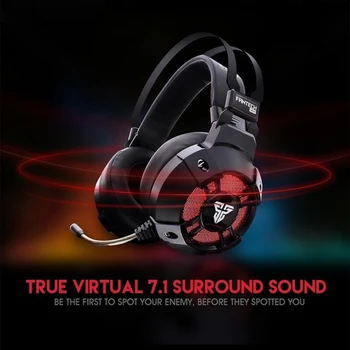 Fantech Hg11 Virtualus 7.1 Kanalo Erdvinio Bass Stereo Gaming Ausinės, Triukšmo Panaikinimo Led Ausines Over-Ear 3.5 Mm Ausinės