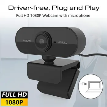 Full HD 1080P Webcam USB Su Mic Mini Kompiuteris, Fotoaparatas,Lankstus Pasukti , Nešiojamieji kompiuteriai, Staliniai Kamera, vaizdo Kameros Online Švietimas