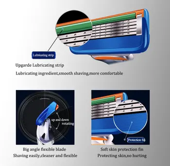 Gillette Fusion 5 Proglide Proshield Keičiamos Skutimosi Skustuvų Peiliukai Saugos Skustuvų Peiliukų Skutimosi Kasetės Vadovas Skustuvas