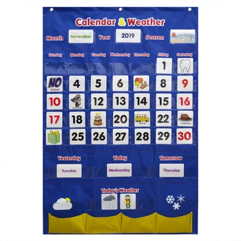 Godery 2020-2028 Ikimokyklinio Kalendorius ir Oro Kišenę Diagramos Nustatyti Darželio Klasėje Vaikai