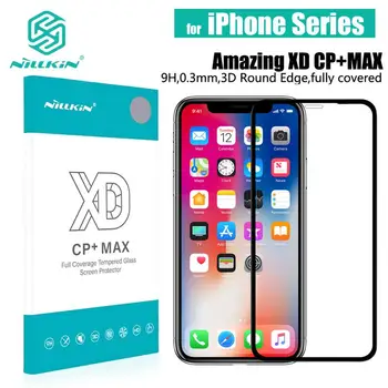 Grūdintas Stiklas iPhone 12 Pro Max 12 Mini 11 Xs Xr X SE 2020 M. 8 7 6S 6 Plius Screen Protector Nillkin Saugos 3D Visu