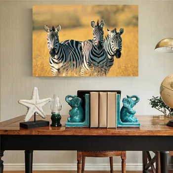Gyvūnų Zebra Drobės Tapybos Plakatai ir Spausdina Sienos Menas Sienos Nuotraukas Cuadros Namų Puošmena Kambarį Dekoro
