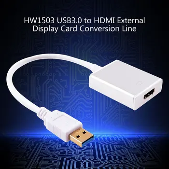 HD 1080P USB 3.0 HDMI Konverteris Adapteris, Multi Monitorius, Adapteris, Multi Monitoriaus Adapterio Kabeliu, Skirta 