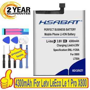 HSABAT Top Brand Aukštos kokybės 4300mAh LT55A baterija Letv Le 1 X800 pro Le vienas X800 pro nemokamas pristatymas