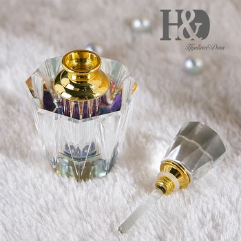 H&D 3 ml Aišku, Egipto Raižyti Kristalų Tuščias Mini Daugkartiniai Kvepalų Buteliuko meninio Stiklo Butelis Unikali dovana Gimtadienio, Kalėdų