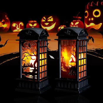 Helovinas Žvakė, Lempa, Žvakė 2020 Helovinas Šalis Dekoracija Namuose Siaubo Namai Ragana Kaukolė Lempos Halloween Party Prekes