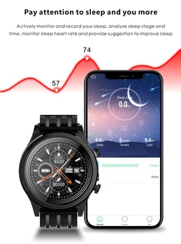 IP68 Vandeniui Smart Watch Moterys vyrai Apyrankę Širdies ritmo Monitorius Miego Stebėjimo Smartwatch Prisijungti 
