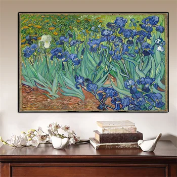 Impresionistų Van Gogh Vilkdalgis Gėlės Cuadros Žinomų Naftos Tapyba ant Drobės, Plakatų ir grafikos Sienos Meno Nuotrauka už Kambarį