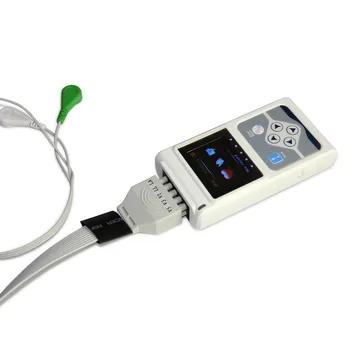 JAV 2019 Naujausias 12 kanalų EKG EKG Holter Sistemos Diktofonas Stebėti Analizatorius Programinės įrangos 24h apskaitos Sistemą FDA, CE