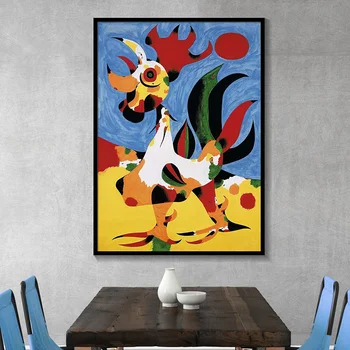 Joan Miro Abstrakti Akvarelė Sienos Meno Plakatas ir Spausdina Nuotraukas, Garsus, Drobė, Tapyba, skirtą Kambarį Namuose Cuadros Apdaila