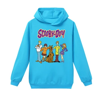 Juokingas Naujas Vaikų Drabužių Scooby Doo Kūdikių, Paauglių Palaidinukė Hoodies Berniukams, Mergaitėms, Vaikams Spausdinti Drabužius Ilgas Rankovėmis Viršūnes