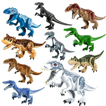 Juros Periodo Žiauriai Raptor Blokai Suderinama Su Bendrosios Dinozaurų Plytų Tyrannosaurus Indominus I-Rex Surinkti Žaislą