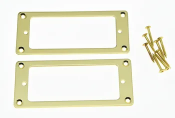 KAISH Aukso Metalo Mini Humbucker Pikapas Tvirtinimo Žiedai plokščiadugnis Mini Pikapas Rėmelį