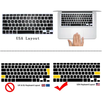 KK&LL Matinis Sunku Korpuso Nešiojamas Raštas atveju + Klaviatūros Dangtelis Apple MacBook Air Pro Retina 11 12 13 15