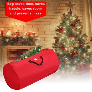 Kalėdų Eglutė Laikymo Krepšys, Atsparus Vandeniui Oksfordo Audinys Didelis Medis Konteinerių Cilindro Dirbtinės Kalėdų Eglutės Saugojimo Maišelis