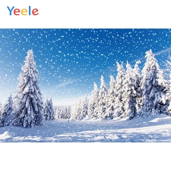 Kalėdų Eglutė Žiemos Sniego Snaigė, Kalnų Miško Fone Vinilo Fotografijos Fone Fotostudija Photophone Photozone