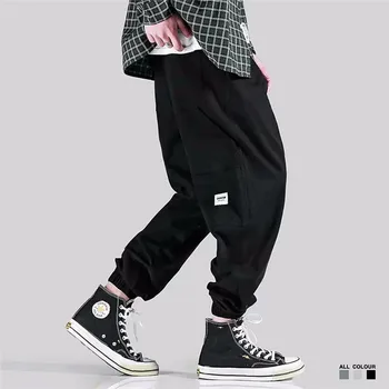 Kamufliažinės Kelnės Vyrams, Atsitiktinis Camo Krovinių Kelnės Hip-Hop Poilsiu Streetwear Pantalon Atsitiktinis SweatPants Juoda Slim Mens Poilsiu