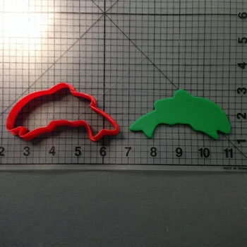 Karosas Žuvų Minkštas Karpymo Slapukas Antspaudas Maisto kokybės 3D Atspausdintas Plastikiniai Įrankiai