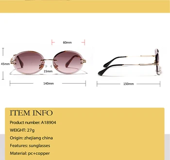Karšto Mados Prekės ženklo dizainas Taškus akiniai nuo saulės moterims, akiniai nuo saulės Veidrodis Mažas rėmo Gradientas Ovalo oculos Gafas Moterų Jūrų objektyvas