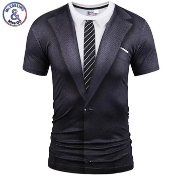 Karšto Naujas Stilius Atsitiktinis Vyrų 3D Marškinėliai trumpomis Rankovėmis tatuiruotė juodas kostiumas Skaitmeninis Spausdinimas Vasaros Viršūnes dydis S-XXXL 5988
